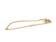Smycken, Armband Pansarlänk 18K 3,8g 19cm, med säkerhetskedja, i auktion: Pant – Tisdag 2 mars 2021