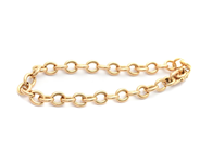 Smycken, Armband Ärtlänk 18K 29,4g 23cm, en låsåtta saknas, i auktion: Pant – Tisdag 2 mars 2021