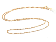 Smycken, Kedja 18K 1,2g 42cm Singapore, i auktion: Pant – Tisdag 18 maj 2021