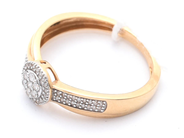 Smycken - Ring 18K 2,4g Ø17, med diamanter 7xca0,01ct + 56xca0,001ct åttkantslipade - View 1