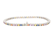 Smycken - TENNISARMBAND, 18K vitguld - View 2