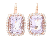 Smycken - ÖRHÄNGEN, 18K roséguld - View 1