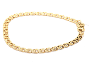 Smycken, Armband Bismarck 14K 9,9g längd:21,5cm bredd:5mm, i auktion: Pant – Tisdag 11 januari 2022