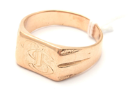 Parti, Herring 14K 8,8g Ø21½, med monogram, i auktion: Pant – Tisdag 11 januari 2022