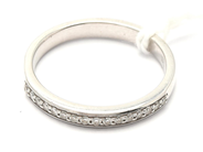 Smycken, Ring 18K vitguld 4,8g Ø19, med diamanter 16xca0,01ct, i auktion: Pant – Tisdag 11 januari 2022