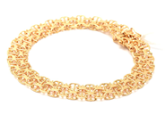 Smycken, Armband X-länk med stav 18K 14,1g längd:19cm bredd:10mm, i auktion: Pant – Tisdag 11 januari 2022