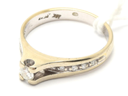 Smycken, Ring 18K vitguld 3,3g Ø17 med diamanter 1xca0,16ct 8xca0,01ct, i auktion: Pant – Tisdag 11 januari 2022