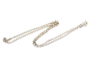 Smycken, Kedja Ärtlänk S925 3,0g 44,5cm bredd:2mm , i auktion: Pant – Tisdag 18 januari 2022