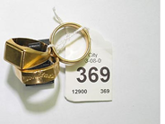 Pantvaror, 3 Ringar 18k. Vikt 21,1g, i auktion: Pant – Lördag 9 augusti 2003