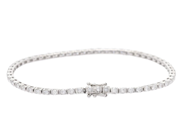 Smycken - TENNISARMBAND, 18K vitguld - View 2