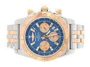 Klockor - Breitling Chronomat 44 refnr CB0110 s/n 3303297 automat pilotlänk stål/rosé, extra länkbitar datum safirglas manual cet box  - View 1