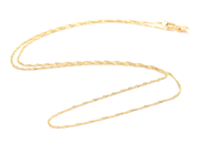 Smycken, Kedja Singapore 18K 0,7g 39cm , i auktion: Pant – Tisdag 29 mars 2022
