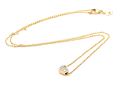 Parti, Collier 18K 3,1g längd: 43cm, med stenar, i auktion: Pant – Tisdag 29 mars 2022