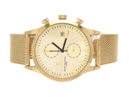 Klockor, Triwa Sort of Black Gold Chrono, stål 38mm, i auktion: Pant – Tisdag 29 mars 2022
