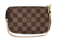 Accessoarer - Louis Vuitton Mini Pochette Accessories Damier Ebene Canvas snr. SF 2189, 15,5x10,5x4cm  - View 1