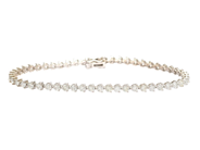 Smycken - TENNISARMBAND, 18K vitguld - View 1