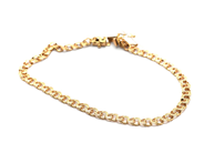Smycken, Armband 18K 5,2g Bismarck, längd: 19,5cm, i auktion: Pant – Tisdag 30 augusti 2022