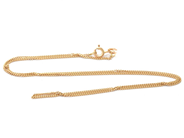 Smycken, Kedja Pansar 18K 2,6g längd: 42cm bredd:1mm, i auktion: Pant – Tisdag 30 augusti 2022