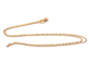 Smycken, Kedja Singapore 18K 1,8g längd: 42cm bredd: 1,5mm, i auktion: Pant – Tisdag 30 augusti 2022