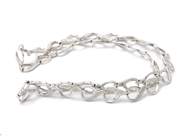 Smycken, Collier S925 23,5g längd: 45,8cm bredd: 9mm med stenar, i auktion: Pant – Tisdag 30 augusti 2022