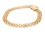 Smycken, Armband X-länk 18K 11,9g längd: 19,5cm bredd: 8mm, i auktion: Pant – Tisdag 30 augusti 2022