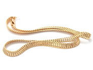 Smycken, Kedja Fiskben 18K 20,8g längd: 42,8cm bredd: 5mm, i auktion: Pant – Tisdag 30 augusti 2022