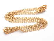 Smycken, Kedja X-länk 18K 17,4g längd: 45,8cm bredd: 7-9mm, i auktion: Pant – Tisdag 30 augusti 2022