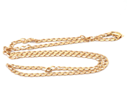 Smycken, Kedja Pansar 18K 14,4g längd: 55,8cm bredd: 3,5mm, i auktion: Pant – Tisdag 30 augusti 2022