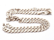 Smycken, Kedja Pansar S925 50,1g längd: 55,5cm bredd: 7mm, i auktion: Pant – Tisdag 30 augusti 2022