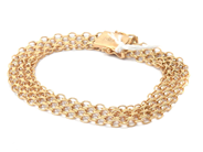 Smycken, Armband X-länk 18K 12,0g längd: 18,6cm bredd: 10mm, i auktion: Pant – Tisdag 30 augusti 2022