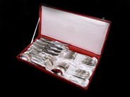 Silver, Bestickset 30 delar S830 1115,5g Matgafflar 176mm, Matskedar 186mm , i auktion: Pant – Tisdag 30 augusti 2022