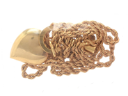 Smycken, Kedja Cordell 18K 5,1g med integrerat hänge längd: 44cm bredd: 3mm, i auktion: Pant – Tisdag 30 augusti 2022