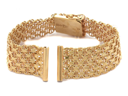 Smycken, Klocklänk X-länk 18K 31,9g längd: 16cm bredd: 15mm, i auktion: Pant – Tisdag 30 augusti 2022