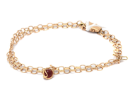 Parti, Armband X-länk 18K 6,4g längd: 20cm bredd: 6mm med en berlock, saknar en berlock., i auktion: Pant – Tisdag 30 augusti 2022