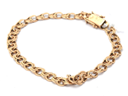 Smycken, Armband 18K 9,7g längd: 21cm bredd: 6mm, i auktion: Pant – Tisdag 30 augusti 2022