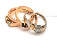 Parti, Parti guld 18K 11,5g med diamant 1xca0,20ct, gravyr, i auktion: Pant – Tisdag 20 september 2022