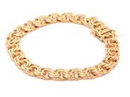 Smycken, Armband Bismarck 18K 31,0g 19,5cm bredd: 9mm, i auktion: Pant – Tisdag 20 september 2022