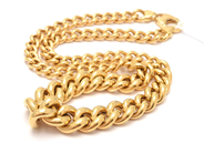 Smycken, Kedja 18K 33,6g längd: 45cm bredd: 7-13mm , i auktion: Pant – Tisdag 18 oktober 2022