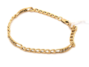 Smycken, Armband 18K brv 5,5g längd: 19,2cm bredd: 4mm med stenar , i auktion: Pant – Tisdag 18 oktober 2022