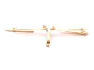 Smycken, Slipsnål 18K 3,1g bredd: 6,7cm, i auktion: Pant – Tisdag 18 oktober 2022