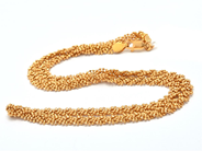 Parti - Collier 21K 15,5g längd: 45cm bredd: 5mm skönhetsfel - View 1