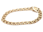 Smycken, Armband Bismarck 14K 15,5g längd: 17cm bredd: 7mm, i auktion: Pant – Tisdag 7 mars 2023