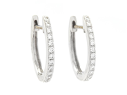 Smycken - ÖRRINGAR, 18K vitguld - View 1