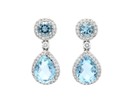 Smycken - ÖRHÄNGEN, 18K vitguld - View 1