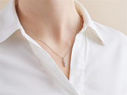 Smycken - HÄNGE, 18K vitguld - View 2