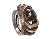 Smycken, RING, silver, i auktion: Moderna – Lördag 11 november 2023