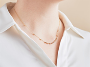 Smycken - COLLIER, 18K guld med topaser - View 2