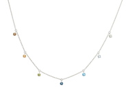 Smycken - COLLIER, 18K vitguld med topaser - View 1