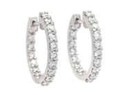 Smycken - ÖRHÄNGEN, platina - View 1