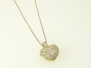 Smycken, KEDJA/HÄNGE, hjärta, i auktion: Klassiska – Lördag 24 april 2004